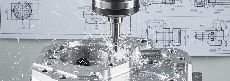 CNC dik isleme merkezinde islenen parca