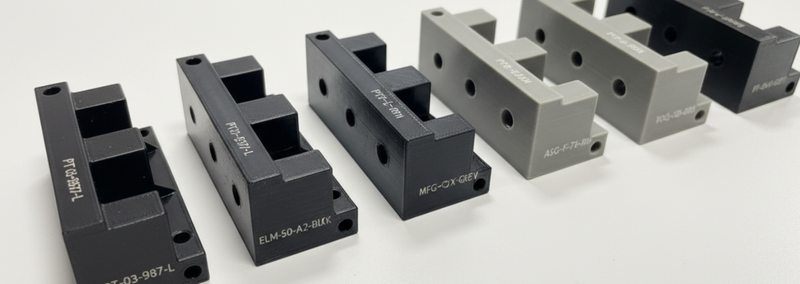 Islenmis metal parcalar dizisi
